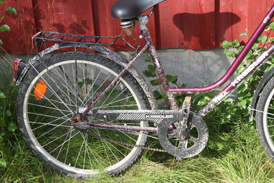 Dreckiges Fahrrad